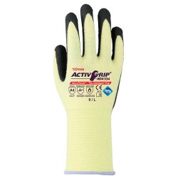 Guante sin costuras de fibra anticorte ATA® recubierto de nitrilo Microfinish®