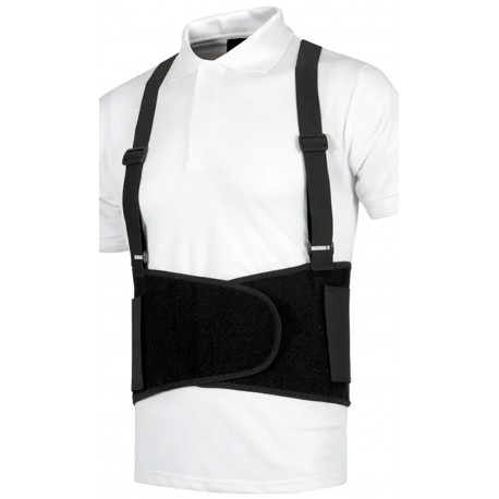 Faja lumbar con tirantes.