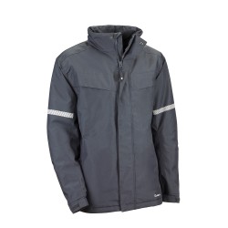 Parka con bandas reflectantes