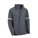 Parka con bandas reflectantes