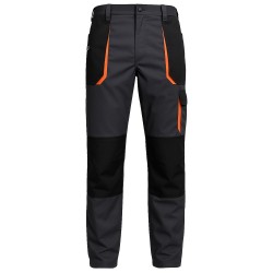 Pantalón elásticos reforzado en culera multibolsillos 68% Alg - 30% Pol - 2% Elastano.260g/m2
