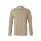 Polo Manga Larga. Piqué. 60% algodón - 40% poliéster. 180 g/m2