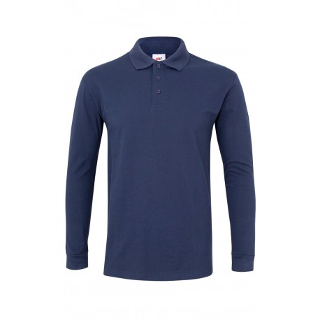 Polo Manga Larga. Piqué. 60% algodón - 40% poliéster. 180 g/m2