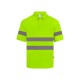 Polo M/C Alta Visibilidad.  Bird-Eye. 100% poliéster.140 g/m2