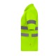 Polo M/C Alta Visibilidad.  Bird-Eye. 100% poliéster.140 g/m2