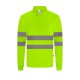 Polo M/L Alta Visibilidad.  Bird-Eye. 100% poliéster.140 g/m2