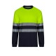 Camiseta Técnica Bicolor M/L Bird-Eye. 100% poliéster. 140 g/m2