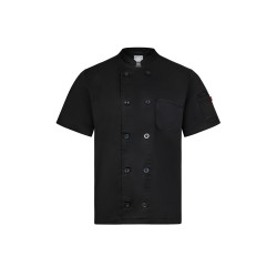 Chaqueta de Cocina de Manga Corta. Sarga. 65% poliéster - 35% algodón / 190 g/m2