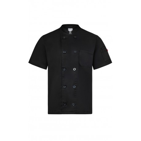 Chaqueta de Cocina de Manga Corta. Sarga. 65% poliéster - 35% algodón / 190 g/m2