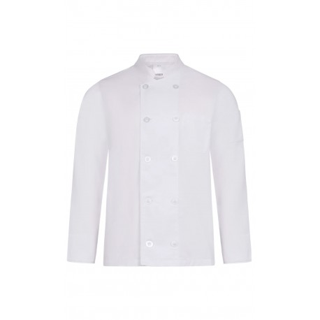 Chaqueta de Cocina de Manga Larga. Sarga. 65% poliéster - 35% algodón / 190 g/m2