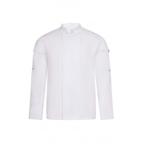 Chaqueta de Cocina Unisex con Tejido Coolmax®. Delantero 65% poliéster reciclado GRS