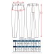 Pantalón Elástico Pitillo. Sarga bielástica. 96% Pol - 4% Elastano