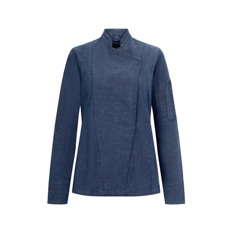 Chaqueta de cocina denim Mujer. Denim. 98% alg. - 2% elast. 178 g/m2