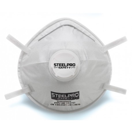 Mascarilla desechable FFP2 con válvula de exhalación.