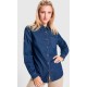 Camisa Vaquera de Mujer con trabilla ajustable. 98% alg. 2% elas. 210 g/m²