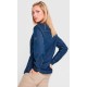 Camisa Vaquera de Mujer con trabilla ajustable. 98% alg. 2% elas. 210 g/m²