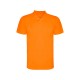 NARANJA FLUOR Polo Técnico Tejido Transpirable