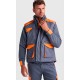 PLOMO/NARANJA Chaleco Multibolsillos Poliéster - Algodón