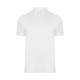 WHITE Polo Unisex Manga Corta. 100% Alg. org. RingSpun. 160 g/m2