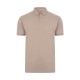 TAUPE Polo Unisex Manga Corta. 100% Alg. org. RingSpun. 160 g/m2