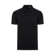 BLACK Polo Unisex Manga Corta. 100% Alg. org. RingSpun. 160 g/m2