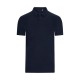 DEEP NAVY Polo Unisex Manga Corta. 100% Alg. org. RingSpun. 160 g/m2