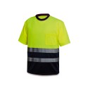 Camiseta Alta Visibilidad Bicolor Poliéster con Bandas Segmentadas 150 gr.