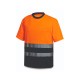 Camiseta Alta Visibilidad Bicolor Pol./Alg. Bandas Segmentadas 150 gr.
