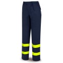 Pantalón IGNÍFUGO y ANTIESTÁTICO multinorma con bandas reflectantes. Algodón 260 gr.