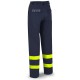 Pantalón IGNÍFUGO y ANTIESTÁTICO multinorma con bandas reflectantes. Algodón 260 gr.