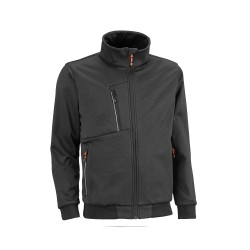 Sudadera multibolsillos con cremallera entera. 100% poliéster de 240 g/m².