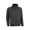 Sudadera multibolsillos con cremallera entera. 100% poliéster de 240 g/m².