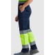 Pantalón Strech Multibolsillos Alta Visibilidad. 65% pol. 33% alg. 2% elas. Sarga de 250 g/m²