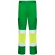 Pantalón Strech Multibolsillos Alta Visibilidad. 65% pol. 33% alg. 2% elas. Sarga de 250 g/m²