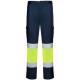 Pantalón Strech Multibolsillos Alta Visibilidad. 65% pol. 33% alg. 2% elas. Sarga de 250 g/m²