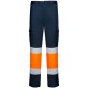 Pantalón Strech Multibolsillos Alta Visibilidad. 65% pol. 33% alg. 2% elas. Sarga de 250 g/m²