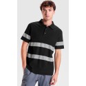 Polo de Piqué Visibilidad Aumentada. 60% alg. 40% pol. piqué, 220 g/m².