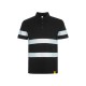 NEGRO_Polo de Piqué Visibilidad Aumentada. 