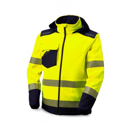 Chaqueta SoftShell Alta Visibilidad. 310gr