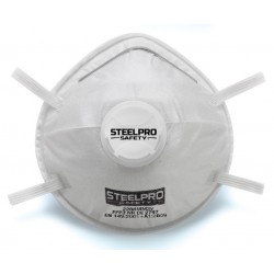 Mascarilla desechable FFP3 con válvula de exhalación.