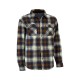 Camisa de cuadros con forro polar interior.
