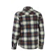 Camisa de cuadros con forro polar interior.