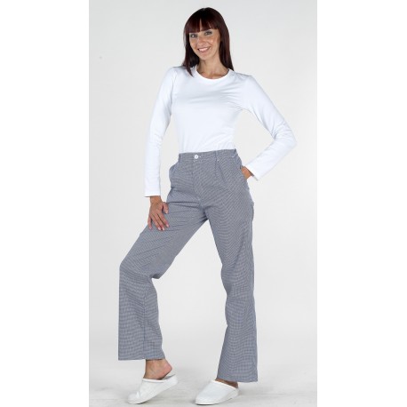 Pantalón Unisex  Tergal  Pata de Gallo 65% Poliéster - 35% Algodón.
