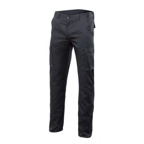Pantalón elástico corte slim fit multibolsillos 46% Alg - 16% Pol - 38% EMET400. 290grs/m2