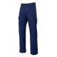 Pantalón de sarga forrado de punto multibolsillo.  65% Pol - 35% Alg. 200grs/m2