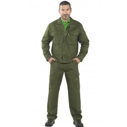Pantalón de sarga muy resistente, unisex  y multibolsillos 65% Pol - 35% Alg, 260grs/m2