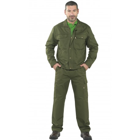 Pantalón de sarga muy resistente, unisex  y multibolsillos 65% Pol - 35% Alg, 260grs/m2