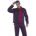Cazadora Bicolor Unisex Multibolsillos 65% Pol - 35% Alg. Sarga 260grs/m2